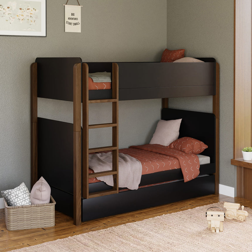 Tiroir de Rangement pour Lit Gigogne Simple Universel - Noir-Million Dollar Baby-MDB-M19173B-CLÉMENT