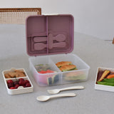 Boîte à lunch bento à 2 étages – Rose et ivoire LUXE-Melii-MEI-40140-CLÉMENT