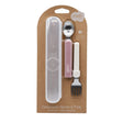 Ustensiles pour Lunch - Cuillère/Fourchette Rose-Melii-MEI-40190-CLÉMENT