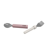 Ustensiles pour Lunch - Cuillère/Fourchette Rose-Melii-MEI-40190-CLÉMENT