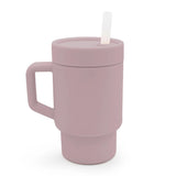 Tasse avec paille en silicone – Rose LUXE-Melii-MEI-40315-CLÉMENT