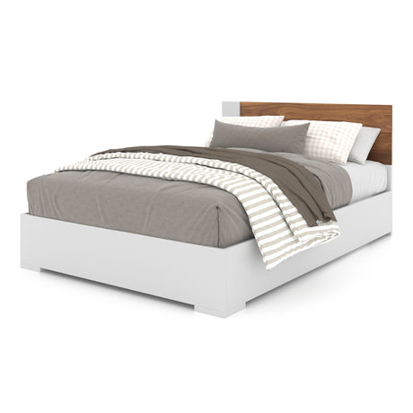 Lit Double - Blanc Noyer-Meuble Meq-MEQ-6494L5FPDP-CLÉMENT