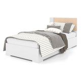 Lit Simple - Blanc Naturel-Meuble Meq-MEQ-6498L3SPPB-CLÉMENT