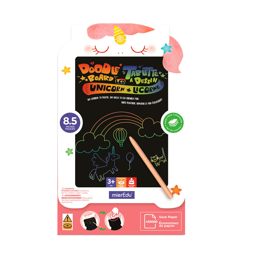 Tablette de Dessin LCD Licorne 8,5"-Mieredu-MEU-585ME251CA-CLÉMENT