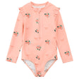Maillot UV Manches Longues Fleurs 12-24mois-Miles-Pêche-12-18 m-MIL-26SMM14M08PB-CLÉMENT