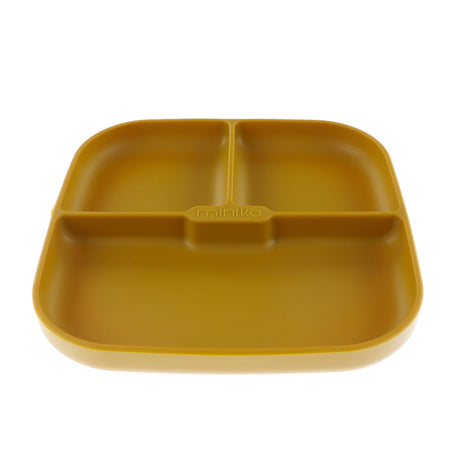 Assiette Antidérapante en Silicone-Minika-Ocre-0-5 ans-MKA-ASSIETTE-CLÉMENT