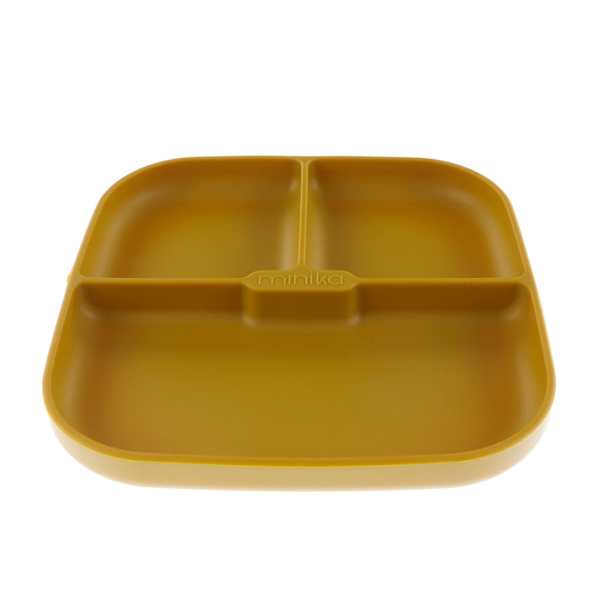 Assiette Antidérapante en Silicone-Minika-Ocre-0-5 ans-MKA-ASSIETTE-CLÉMENT