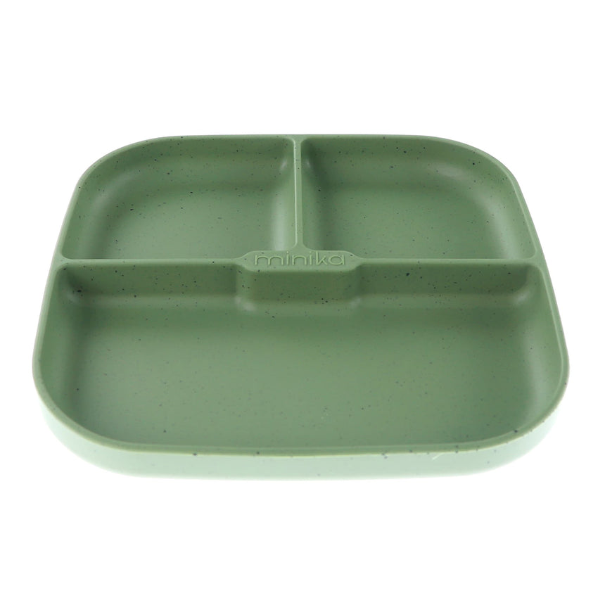 Assiette Antidérapante en Silicone-Minika-Vert-0-5 ans-MKA-ASSIETTE-CLÉMENT