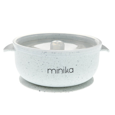 Bol en Silicone avec Couvercle-Minika-Gris-0-5 ans-MKA-BOLCOUVERCLE-CLÉMENT