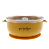 Bol en Silicone avec Couvercle-Minika-Ocre-0-5 ans-MKA-BOLCOUVERCLE-CLÉMENT