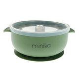 Bol en Silicone avec Couvercle-Minika-Vert-0-5 ans-MKA-BOLCOUVERCLE-CLÉMENT
