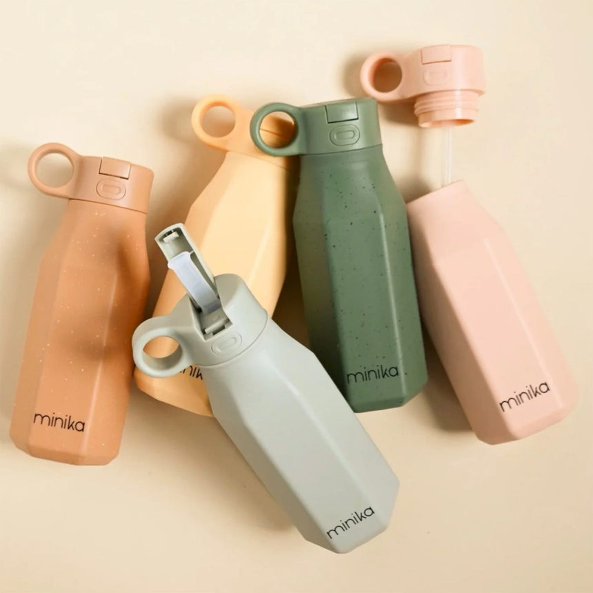 Bouteille en Silicone avec Paille-Minika-MKA-BOUTEILLE-CLÉMENT