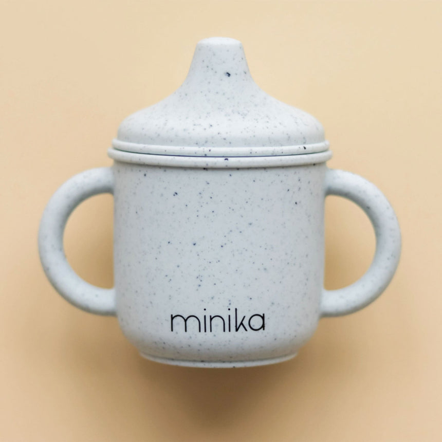 Verre à Bec en Silicone-Minika-Gris-0-5 ans-MKA-VERREBEC-CLÉMENT