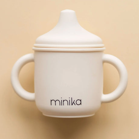 Verre à Bec en Silicone-Minika-Ivoire-0-5 ans-MKA-VERREBEC-CLÉMENT