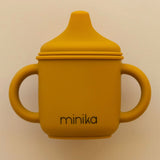 Verre à Bec en Silicone-Minika-Ocre-0-5 ans-MKA-VERREBEC-CLÉMENT