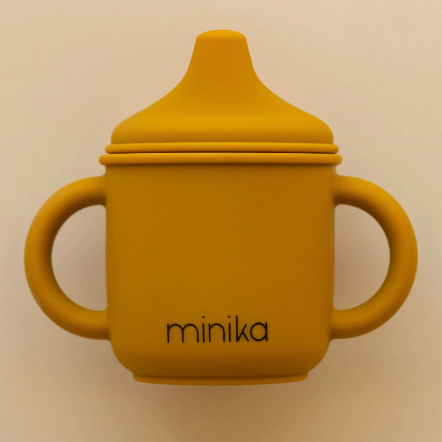 Verre à Bec en Silicone-Minika-Ocre-0-5 ans-MKA-VERREBEC-CLÉMENT