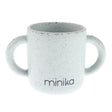 Tasse d'Apprentissage en Silicone avec Poignées-Minika-Gris-0-5 ans-MKA-VERREPOIGNEE-CLÉMENT