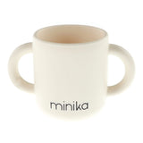 Tasse d'Apprentissage en Silicone avec Poignées-Minika-Ivoire-0-5 ans-MKA-VERREPOIGNEE-CLÉMENT