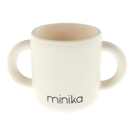 Tasse d'Apprentissage en Silicone avec Poignées-Minika-Ivoire-0-5 ans-MKA-VERREPOIGNEE-CLÉMENT