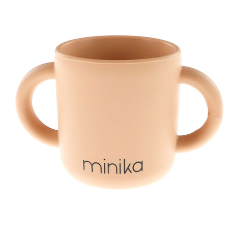 Tasse d'Apprentissage en Silicone avec Poignées-Minika-Pêche-0-5 ans-MKA-VERREPOIGNEE-CLÉMENT