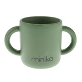 Tasse d'Apprentissage en Silicone avec Poignées-Minika-Vert-0-5 ans-MKA-VERREPOIGNEE-CLÉMENT