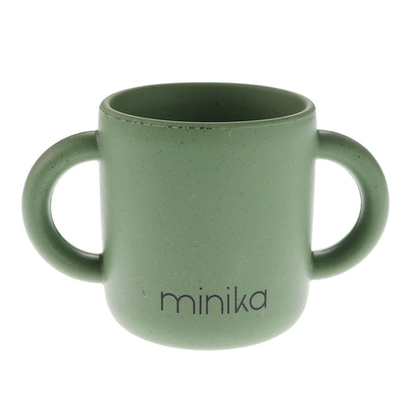 Tasse d'Apprentissage en Silicone avec Poignées-Minika-Vert-0-5 ans-MKA-VERREPOIGNEE-CLÉMENT