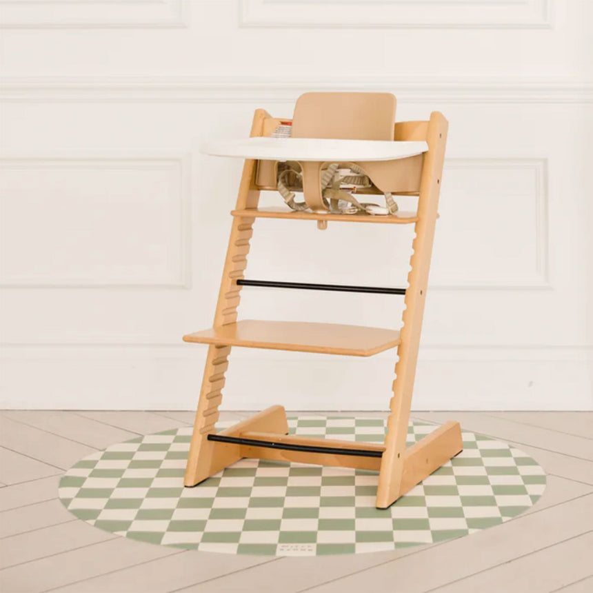 Tapis Catch All - Damier Sauge-Milly Stone-MLS-CAM019-CLÉMENT