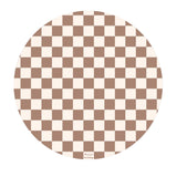 Tapis Catch All pour les repas et les jeux – Damier caramel-Milly Stone-MLS-CAM024-CLÉMENT