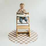 Tapis Catch All pour les repas et les jeux – Damier caramel-Milly Stone-MLS-CAM024-CLÉMENT