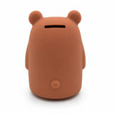 Tirelire en silicone – Ours – Cacao chaud-Milly Stone-MLS-SILBANK001-CLÉMENT