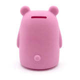 Tirelire en silicone – Ours – Lait à la fraise-Milly Stone-MLS-SILBANK002-CLÉMENT