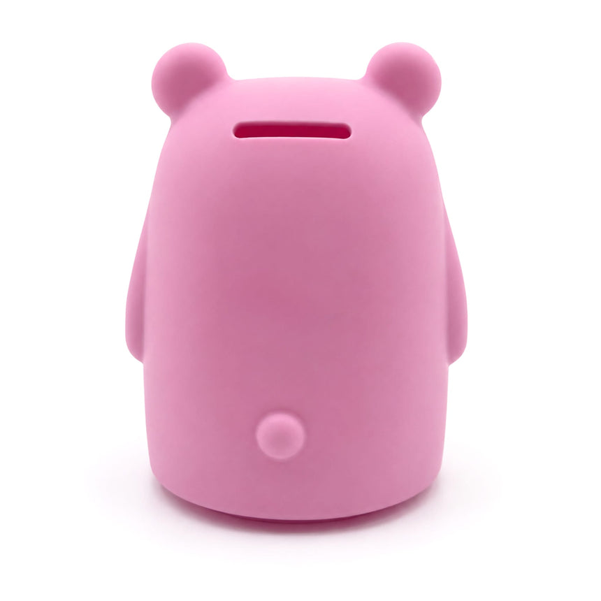 Tirelire en silicone – Ours – Lait à la fraise-Milly Stone-MLS-SILBANK002-CLÉMENT