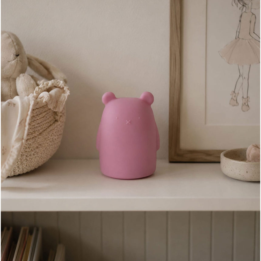 Tirelire en silicone – Ours – Lait à la fraise-Milly Stone-MLS-SILBANK002-CLÉMENT