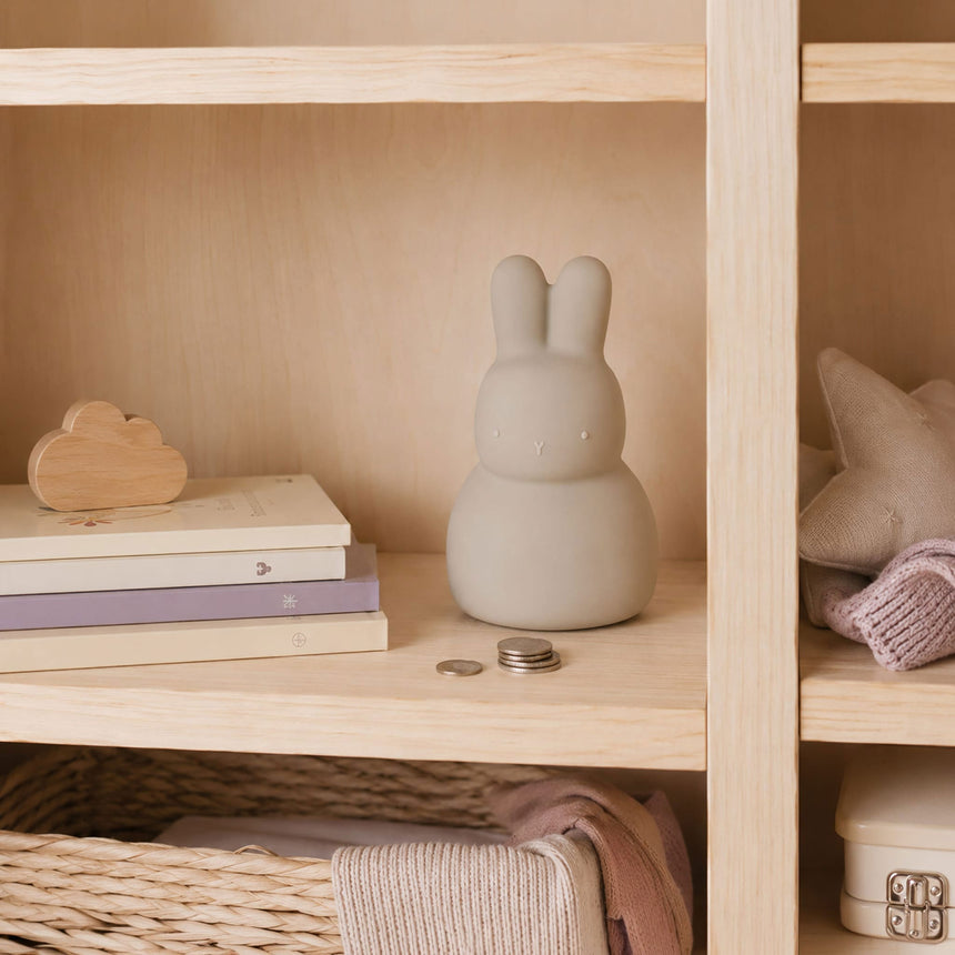 Tirelire en silicone – Lapin – Crème-Milly Stone-MLS-SILBANK003-CLÉMENT