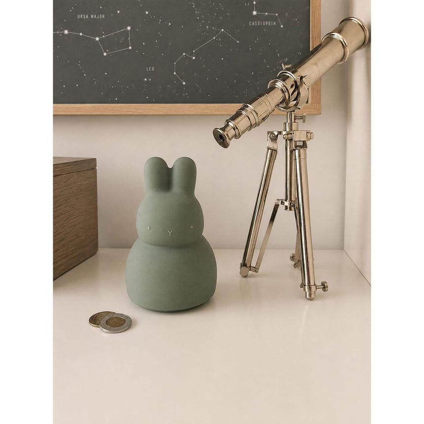 Tirelire en silicone – Lapin – Vert sauge-Milly Stone-MLS-SILBANK004-CLÉMENT