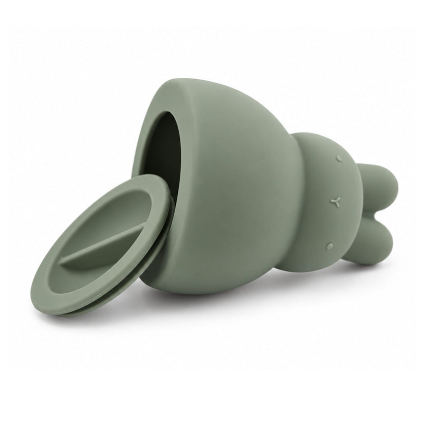 Tirelire en silicone – Lapin – Vert sauge-Milly Stone-MLS-SILBANK004-CLÉMENT