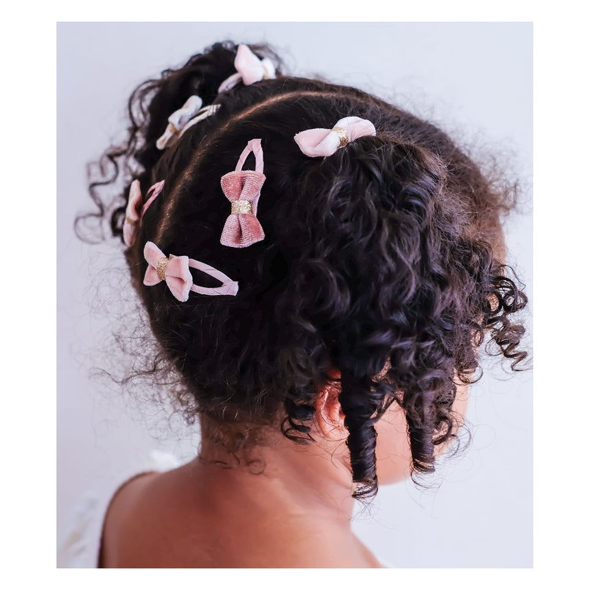 Mini barrettes à nœud en velours Tinkerbell (5)-Mimi Lula-MLU-192100-27-CLÉMENT