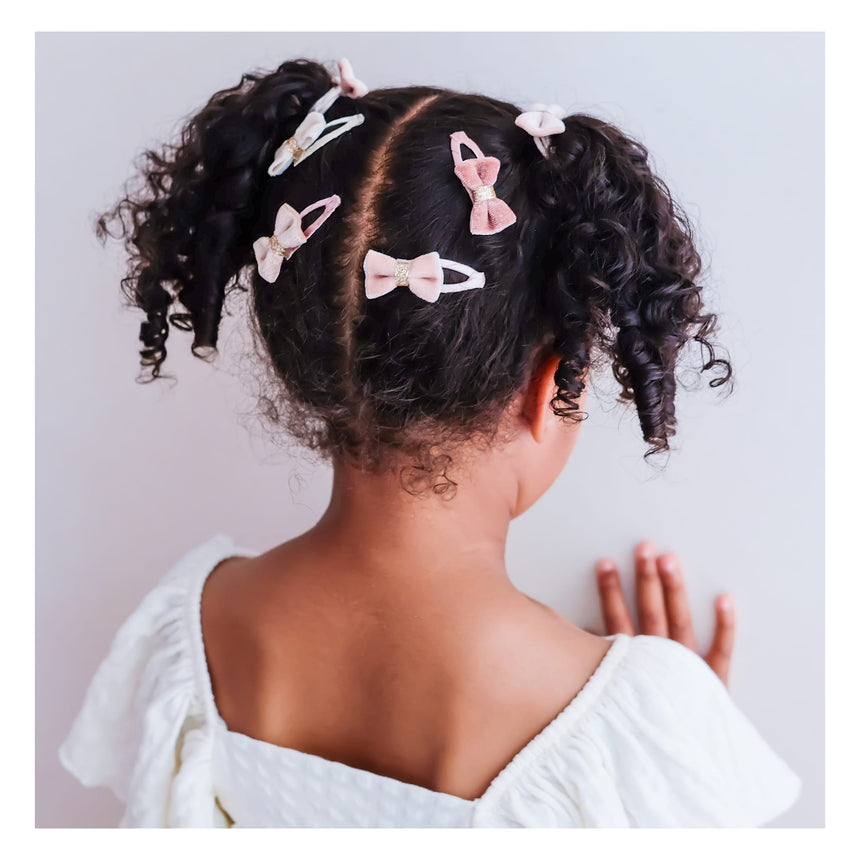 Mini barrettes à nœud en velours Tinkerbell (5)-Mimi Lula-MLU-192100-27-CLÉMENT
