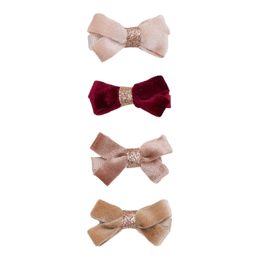 Mini barrettes à nœud en velours Tinkerbell (4)-Mimi Lula-MLU-192130-04-CLÉMENT
