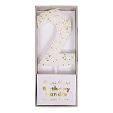 Bougie Numéro 2 Couleur Blanche-Meri Meri-MME-158401-CLÉMENT