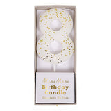 Bougie Numéro 8 Couleur Blanche-Meri Meri-MME-158455-CLÉMENT