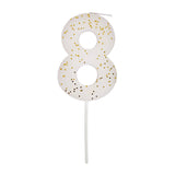 Bougie Numéro 8 Couleur Blanche-Meri Meri-MME-158455-CLÉMENT