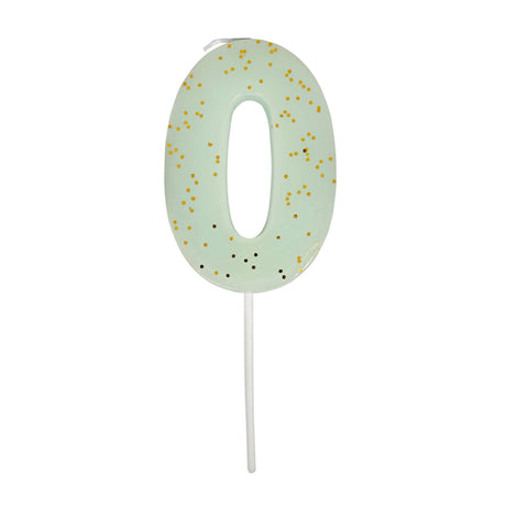 Bougie Numéro 0 Couleur Menthe-Meri Meri-MME-158473-CLÉMENT