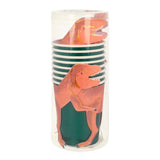 Verres de Carton T-Rex (8) - Dinosaure-Meri Meri-MME-202218-CLÉMENT
