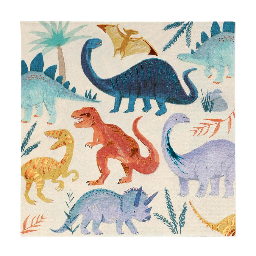 Grandes Serviettes (16) - Royaume Des Dinosaures-Meri Meri-MME-202232-CLÉMENT