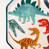 Assiettes de Carton (8) - Royaume Des Dinosaures-Meri Meri-MME-202239-CLÉMENT