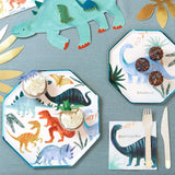 Assiettes de Carton (8) - Royaume Des Dinosaures-Meri Meri-MME-202239-CLÉMENT