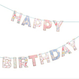Guirlande Happy Birthday - Jardin Anglais Fleurs-Meri Meri-MME-205579-CLÉMENT