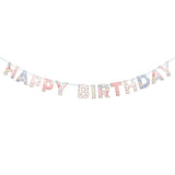 Guirlande Happy Birthday - Jardin Anglais Fleurs-Meri Meri-MME-205579-CLÉMENT