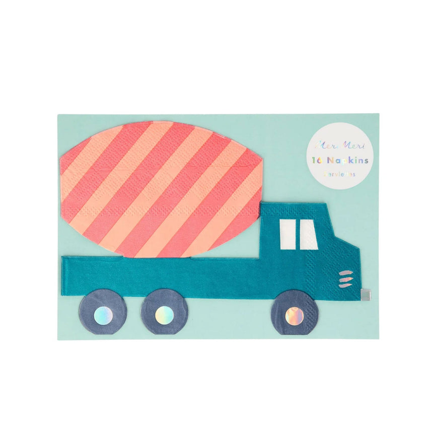 Serviettes en Papier (16) - Thèmatique De Construction-Meri Meri-MME-215065-CLÉMENT